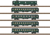 076-T23388 - H0 - Schnellzugwagen-Set „Hechtwagen“